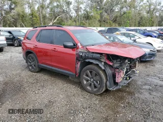 2023 Honda Pilot Sport with VIN 5FNYG2H31PB015143, listed as a Copart auction lot 47923925 with 28,279 mi miles and Salvage Title. Bid and sale history available at carsss.com. Image 4.