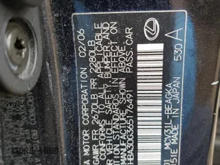 2006 Lexus ES 350 with VIN JTHBA30G365176491, listed as a Copart auction lot 51291854 with 134,237 mi miles and Salvage Title. Bid and sale history available at DreamBid. Image 14.