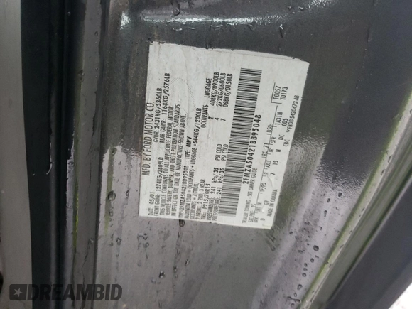2001 Ford Windstar LX with VIN 2FMZA50421BB95048, listed as a Copart auction lot 45223795 with 208,984 mi miles and Salvage Title. Bid and sale history available at carsss.com. Image 14.