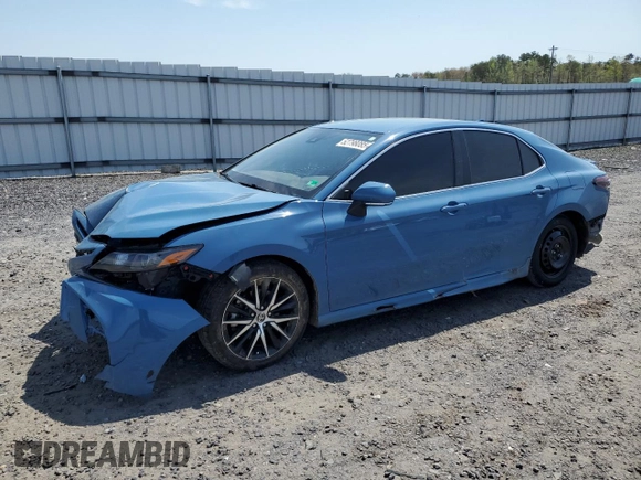 2023 Toyota Camry SE with VIN 4T1G11AK4PU095808, listed as a Copart auction lot 52798085 with 34,266 mi miles and Salvage Title. Bid and sale history available at DreamBid. Image 1.