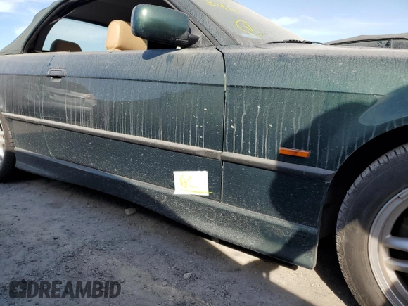 1999 BMW 3 Series 323icA with VIN WBABJ8332XEM23389, listed as a Copart auction lot 76185804 with 0 mi miles and Salvage Title. Bid and sale history available at carsss.com. Image 12.