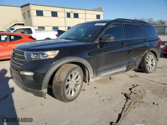 2020 Ford Explorer XLT with VIN 1FMSK8DH1LGB73874, listed as a Copart auction lot 46253455 with 71,621 mi miles and Salvage Title. Bid and sale history available at carsss.com. Image 1.