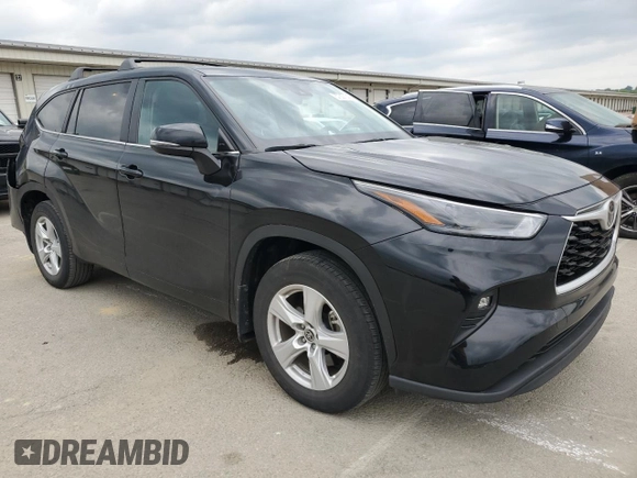2023 Toyota Highlander L with VIN 5TDKDRAH7PS510309, listed as a Copart auction lot 57307045 with 57,410 mi miles and Salvage title. Bid and sale history available at DreamBid. Image 4.