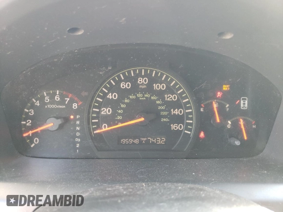 2005 Honda Accord EX with VIN 1HGCM56735A141182, listed as a Copart auction lot 48768305 with 195,948 mi miles and Salvage Title. Bid and sale history available at DreamBid. Image 9.