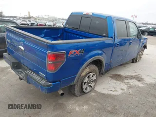 2013 Ford F-150 XL with VIN 1FTFW1EF6DKD21272, listed as a IAAI auction lot 41509919 with 95,442 mi miles. Bid and sale history available at carsss.com. Image 4.