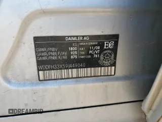 2009 Mercedes-Benz B Electric Drive with VIN WDDFH33X59J449040, listed as a Copart auction lot 63764584 with 193,577 mi miles and Salvage Title. Bid and sale history available at carsss.com. Image 12.