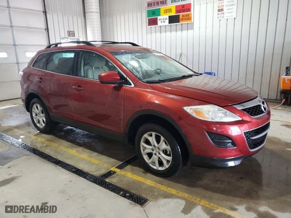 2012 Mazda CX-9 Touring with VIN JM3TB3CV9C0361741, listed as a Copart auction lot 49700465 with 242,288 mi miles and Salvage Title. Bid and sale history available at carsss.com. Image 4.