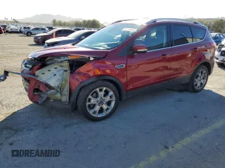 2015 Ford Escape Titanium with VIN 1FMCU9J92FUC04850, listed as a Copart auction lot 47114845 with 133,011 mi miles and Salvage Title. Bid and sale history available at carsss.com. Image 1.