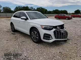 2021 Audi Q5 with VIN WA1AABFYXM2050645, listed as a Copart auction lot 53162383 with 23,012 mi miles and . Bid and sale history available at DreamBid. Image 12.