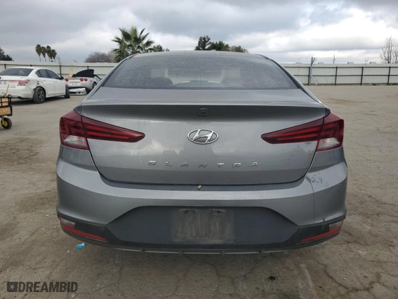 2019 Hyundai Elantra SE with VIN 5NPD74LF0KH450323, listed as a Copart auction lot 45767555 with 84,823 mi miles and Salvage Title. Bid and sale history available at carsss.com. Image 6.