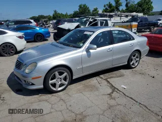 2009 Mercedes-Benz E 350 Luxury with VIN WDBUF87X09B436400, listed as a Copart auction lot 61411725 with 136,051 mi miles and Salvage title. Bid and sale history available at DreamBid. Image 1.