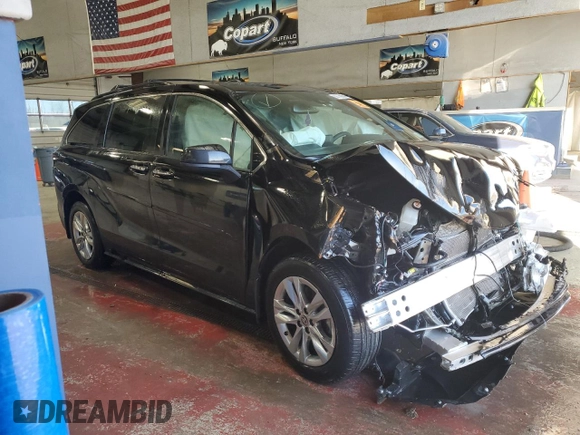 2023 Toyota Sienna XSE 25th Anniversary with VIN 5TDCSKFC6PS101202, listed as a Copart auction lot 80755884 with Not provided miles and Non repairable. Bid and sale history available at DreamBid. Image 4.