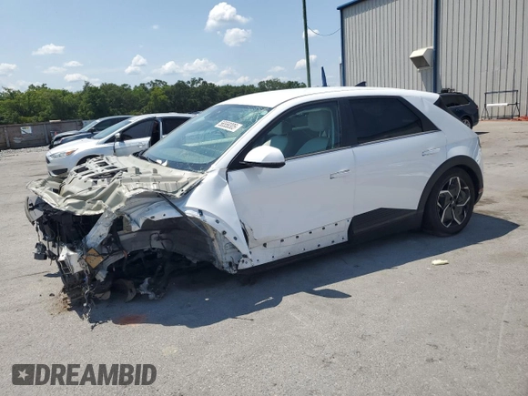 2022 Hyundai Ioniq 5 SEL with VIN KM8KN4AE9NU088487, listed as a Copart auction lot 56558305 with 39,201 mi miles and Non repairable. Bid and sale history available at DreamBid. Image 1.