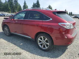2011 Lexus RX 350 with VIN JTJBK1BA2B2015876, listed as a Copart auction lot 62116415 with 117,159 mi miles and Salvage title. Bid and sale history available at DreamBid. Image 2.