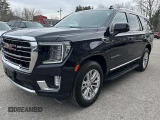 2021 GMC Yukon SLT with VIN 1GKS2BKD8MR141998, listed as a Copart auction lot 89298875 with 150,417 mi miles and Clean Title. Bid and sale history available at carsss.com. Image 2.