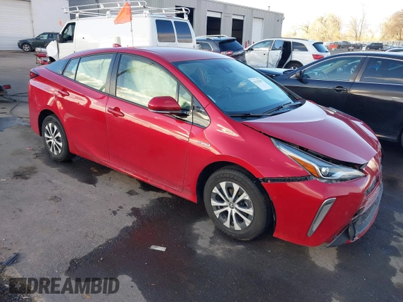 2020 Toyota Prius LE with VIN JTDL9RFU0L3022049, listed as a IAAI auction lot 41133635 with 60,977 mi miles and . Bid and sale history available at DreamBid. Image 1.