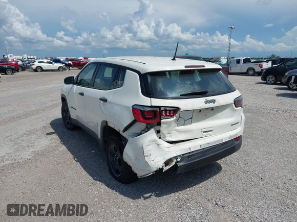 2018 Jeep Compass Sport with VIN 3C4NJCAB1JT151695, listed as a IAAI auction lot 42475636 with 77,607 mi miles and . Bid and sale history available at DreamBid. Image 3.