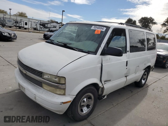 2002 Chevrolet Astro with VIN 1GNDM19X12B130153, listed as a Copart auction lot 78540554 with 176,023 mi miles and Salvage Title. Bid and sale history available at carsss.com. Image 1.