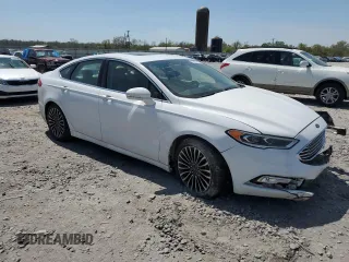 2017 Ford Fusion Titanium with VIN 3FA6P0K97HR131672, listed as a Copart auction lot 50983715 with 123,666 mi miles and Salvage title. Bid and sale history available at DreamBid. Image 4.