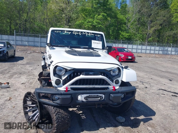 2017 Jeep Wrangler Unlimited Rubicon with VIN 1C4BJWFG9HL695361, listed as a IAAI auction lot 42010655 with 65,536 mi miles and . Bid and sale history available at DreamBid. Image 12.