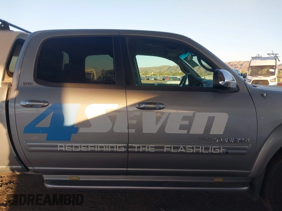 2005 Toyota Tundra SR5 with VIN 5TBET34115S492326, listed as a IAAI auction lot 42290928 with 168,543 mi miles and . Bid and sale history available at DreamBid. Image 13.