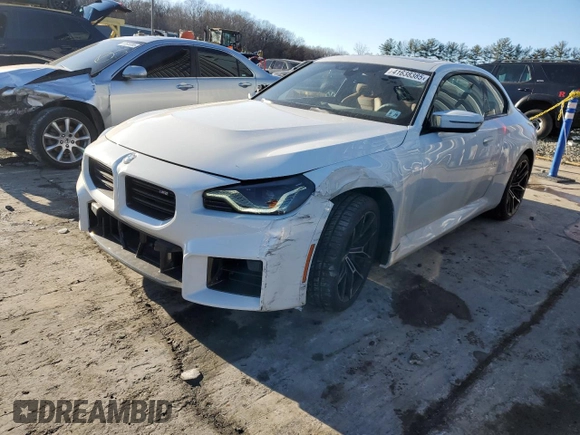 2024 BMW M2 with VIN 3MF13DM05R8E79951, listed as a Copart auction lot 41638385 with 11,018 mi miles and Salvage Title. Bid and sale history available at carsss.com. Image 1.