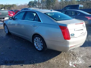 2014 Cadillac CTS Sedan RWD with VIN 1G6AP5SX8E0184038, listed as a IAAI auction lot 41235258 with 107,420 mi miles. Bid and sale history available at carsss.com. Image 3.