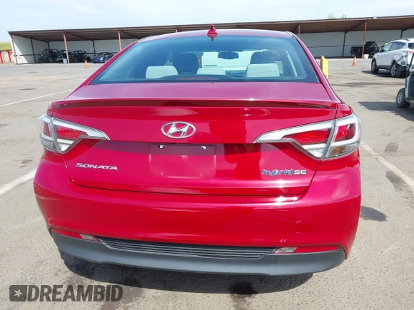 2016 Hyundai Sonata Hybrid SE with VIN KMHE24L18GA026079, listed as a IAAI auction lot 42051741 with 116,076 mi miles. Bid and sale history available at carsss.com. Image 16.
