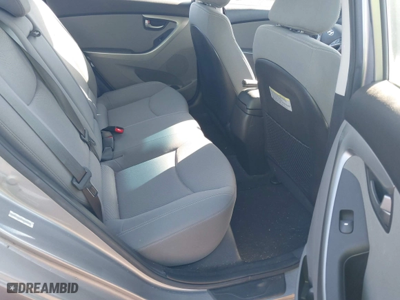 2014 Hyundai Elantra SE with VIN KMHDH4AEXEU049424, listed as a IAAI auction lot 41858569 with 77,496 mi miles. Bid and sale history available at carsss.com. Image 8.