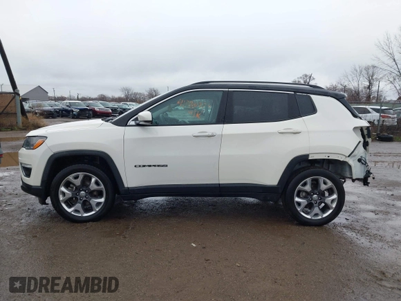 2020 Jeep Compass Limited with VIN 3C4NJDCB3LT120356, listed as a IAAI auction lot 41786779 with 32,396 mi miles and . Bid and sale history available at DreamBid. Image 14.