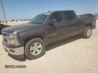 2014 Chevrolet Silverado 1500 LT with VIN 3GCUKREC4EG317236, listed as a Copart auction lot 50080655 with 170,504 mi miles and Salvage Title. Bid and sale history available at carsss.com. Image 1.