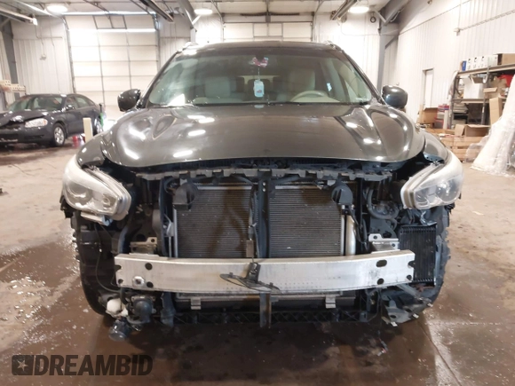 2013 Infiniti JX35 with VIN 5N1AL0MM9DC302346, listed as a IAAI auction lot 41731095 with 118,752 mi miles. Bid and sale history available at carsss.com. Image 12.