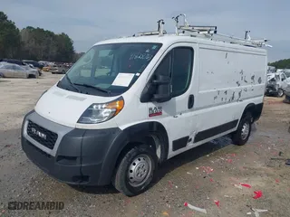 2020 Ram ProMaster Cargo Van with VIN 3C6TRVAG1LE135423, listed as a IAAI auction lot 41825063 with 113,125 mi miles. Bid and sale history available at carsss.com. Image 2.