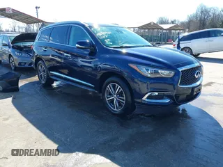 2020 Infiniti QX60 Luxe with VIN 5N1DL0MM5LC518335, listed as a IAAI auction lot 41599967 with 48,548 mi miles and . Bid and sale history available at DreamBid. Image 1.