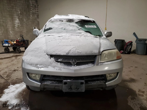 2001 Acura MDX Touring Pkg with VIN 2HNYD18671H519947, listed as a Copart auction lot 89278135 with 0 mi miles and Salvage Title. Bid and sale history available at carsss.com. Image 5.