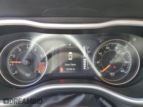 2015 Jeep Cherokee Latitude with VIN 1C4PJMCS2FW642399, listed as a Copart auction lot 54960075 with 125,168 mi miles and Non Repairable. Bid and sale history available at DreamBid. Image 9.