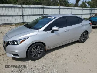 2021 Nissan Versa SV z VIN 3N1CN8EV4ML829392, wystawiony jako Copart lot #54218835 z przebiegiem 83 669 mil mil oraz Szkoda całkowita • Salvage title. Historia ofert i sprzedaży dostępna na DreamBid. Obrazek 1.