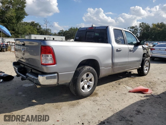 2020 Ram 1500 Big Horn with VIN 1C6RREBT9LN121495, listed as a Copart auction lot 79630484 with 66,280 mi miles and Salvage Title. Bid and sale history available at carsss.com. Image 3.