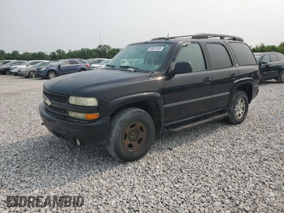 2004 Chevrolet Tahoe Z71 z VIN 1GNEK13ZX4R159262, wystawiony jako Copart lot #58047455 z przebiegiem Nie podano mil oraz Szkoda całkowita • Salvage title. Historia ofert i sprzedaży dostępna na DreamBid. Obrazek 1.