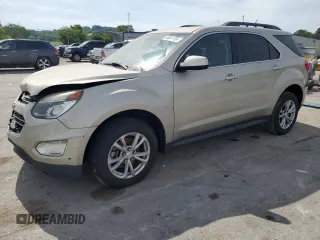 2016 Chevrolet Equinox LT with VIN 1GNFLFEK6GZ102771, listed as a Copart auction lot 58941454 with 145,344 mi miles and Salvage Title. Bid and sale history available at carsss.com. Image 1.