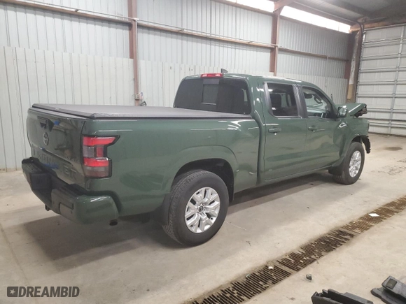 2023 Nissan Frontier SV with VIN 1N6ED1FK3PN637239, listed as a Copart auction lot 49469965 with 17,570 mi miles and Salvage Title. Bid and sale history available at carsss.com. Image 3.