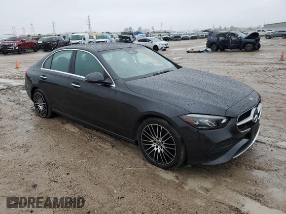 2022 Mercedes-Benz C 300 with VIN W1KAF4GB4NR018480, listed as a Copart auction lot 44809485 with 24,373 mi miles and Salvage Title. Bid and sale history available at DreamBid. Image 4.