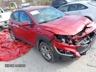 2022 Hyundai Kona Preferred with VIN KM8K22AB9NU856973, listed as a IAAI auction lot 41621249 with 65,291 mi miles. Bid and sale history available at carsss.com. Image 1.