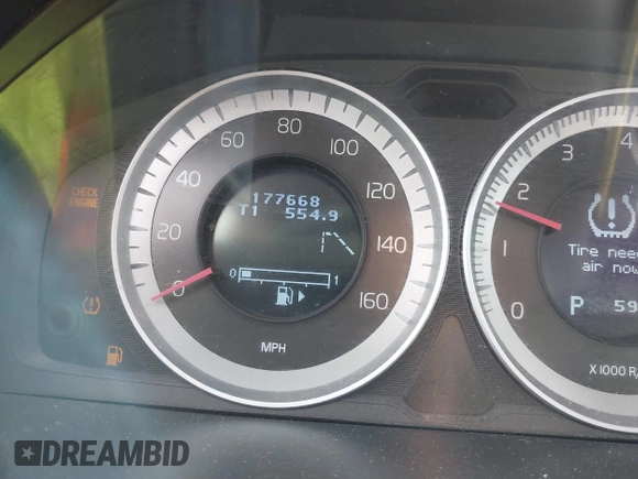 2012 Volvo S60 T6 with VIN YV1902FH4C2023235, listed as a IAAI auction lot 41659705 with 177,668 mi miles. Bid and sale history available at carsss.com. Image 7.