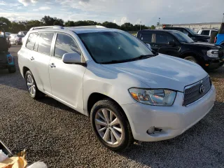 2008 Toyota Highlander Hybrid Limited with VIN JTEEW44A882018871, listed as a Copart auction lot 73723344 with 0 mi miles and Salvage Title. Bid and sale history available at carsss.com. Image 4.