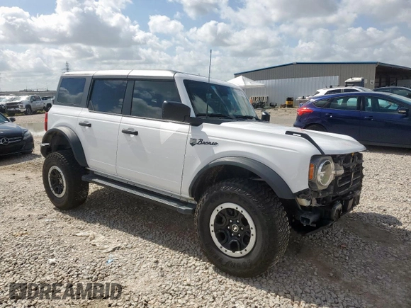 2024 Ford Bronco Big Bend with VIN 1FMDE7BH1RLA09232, listed as a Copart auction lot 61413055 with 15,590 mi miles and Salvage title. Bid and sale history available at DreamBid. Image 4.