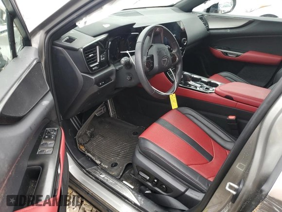 2022 Lexus NX with VIN 2T2KGCEZ2NC011524, listed as a Copart auction lot 43454235 with 36,299 mi miles and Salvage Title. Bid and sale history available at carsss.com. Image 8.