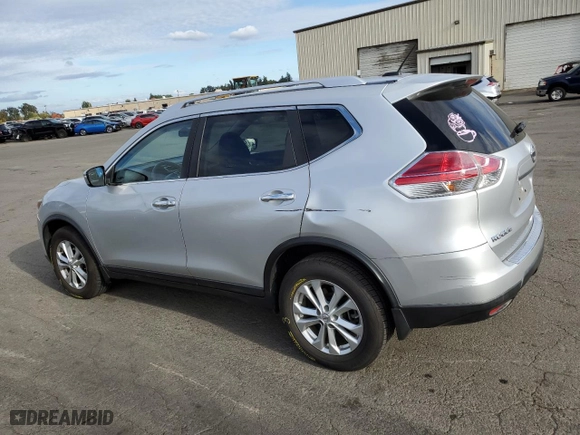 2015 Nissan Rogue S with VIN KNMAT2MV0FP550215, listed as a Copart auction lot 76208594 with 110,270 mi miles and Salvage Title. Bid and sale history available at carsss.com. Image 2.