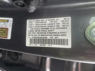 2019 Honda CR-V EX z VIN 7FARW2H54KE047283, wystawiony jako Copart lot #56350415 z przebiegiem 22 263 mil mil oraz Szkoda całkowita • Salvage title. Historia ofert i sprzedaży dostępna na DreamBid. Obrazek 13.