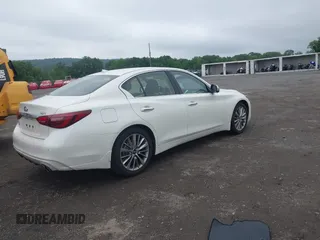 2023 Infiniti Q50 Luxe with VIN JN1EV7BR5PM541157, listed as a IAAI auction lot 42452178 with 60,271 mi miles and . Bid and sale history available at DreamBid. Image 4.
